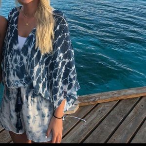 Tie dye romper cover up. Worn once